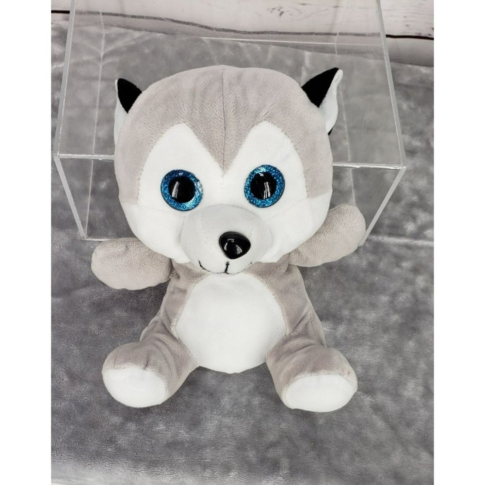 Peek A Boo Toys‎ Dog Wolf Coyote Puppy Gray 11" Plush Stuffed Animal Toy